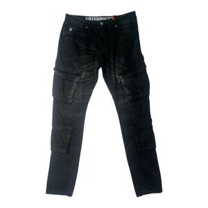 Sz various Men's Black pocket Cargo style Jeans